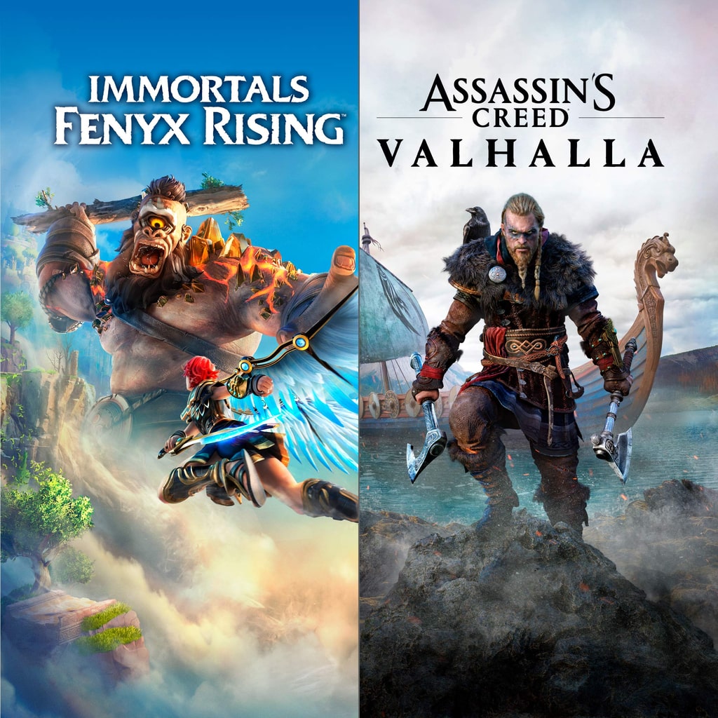 Купить Assassin's Creed Вальгалла + Immortals Fenyx Rising Bundle для PS4/PS5 П2 П3 дёшево