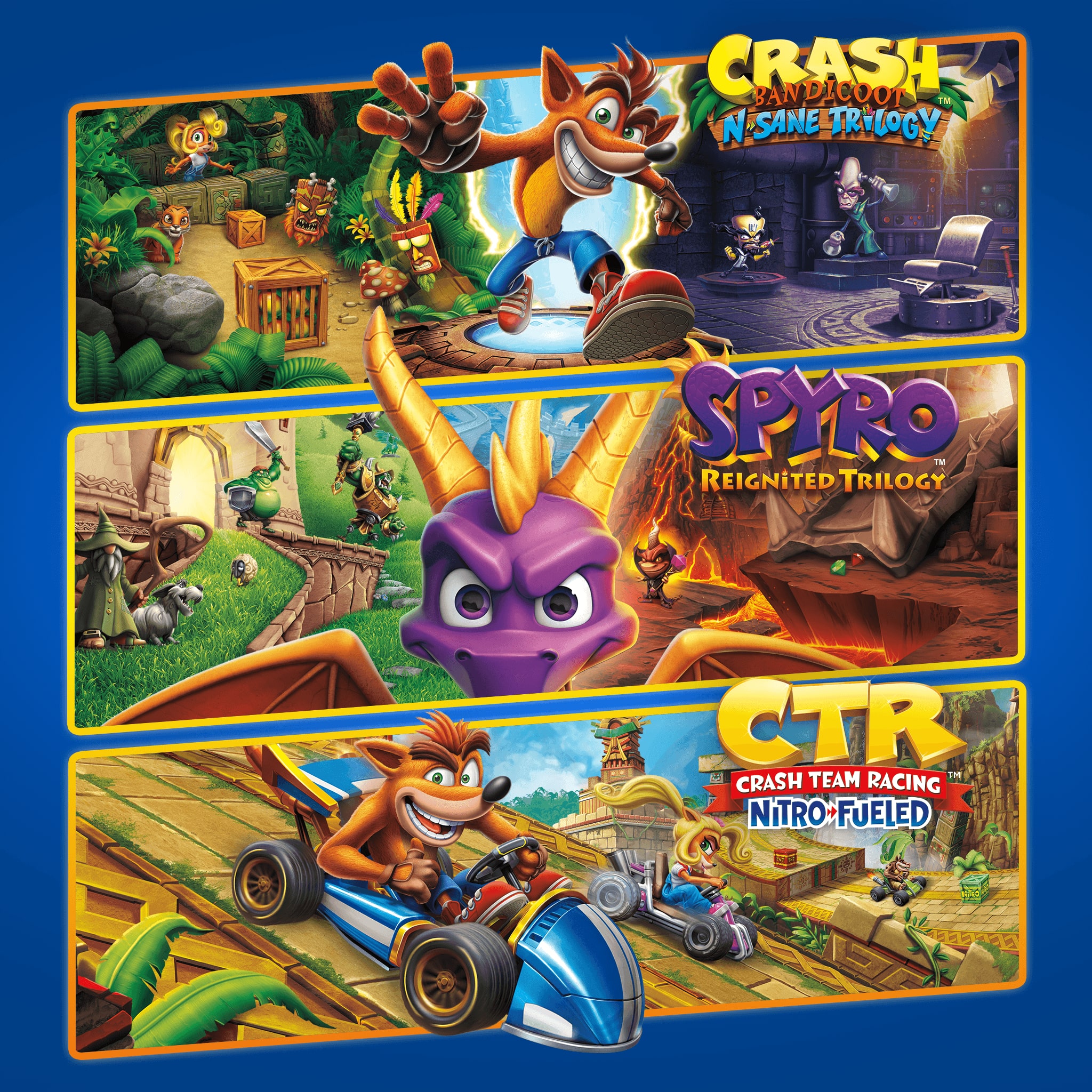 Купить Crash + Spyro Triple Play Bundle для PS4/PS5 П2 П3 дёшево