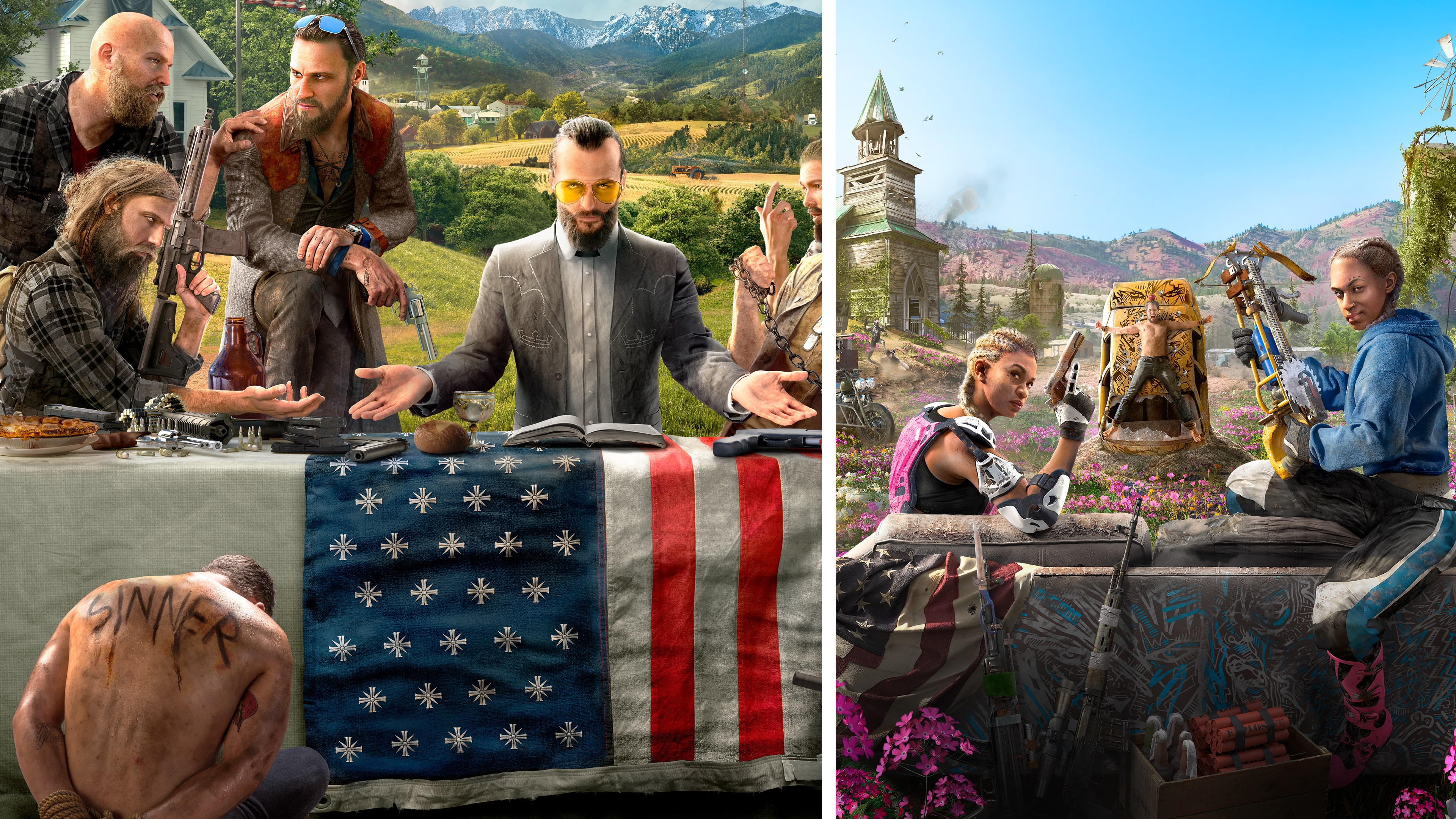 Купить Far Cry 5 + Far Cry New Dawn для PS4/PS5 П2 П3 дёшево