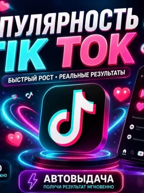 TikTok Просмотры Живые люди