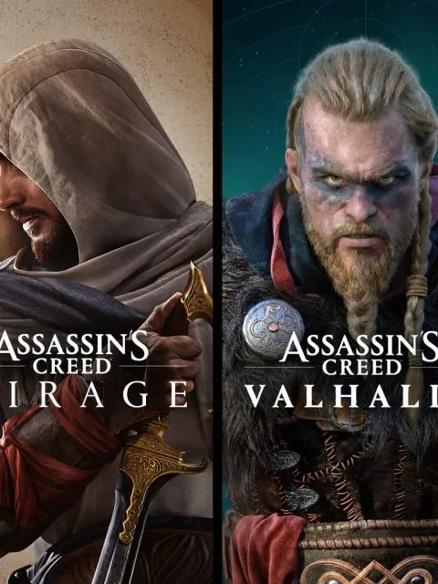 Assassin’s Creed Mirage & AC Valhalla — Standard Edition — PlayStation 4, с активацией (П3)