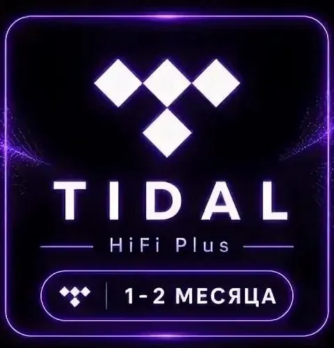 Tidal HiFi Plus 1-2 месяца - 2 месяца