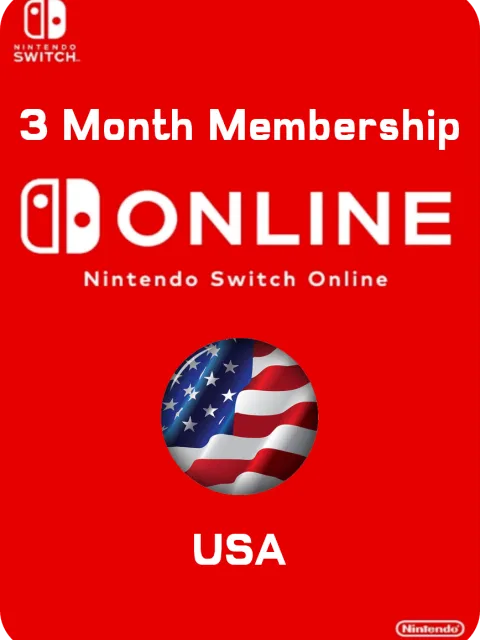 Nintendo Switch Online (авто) США/Европа - США 3 месяца