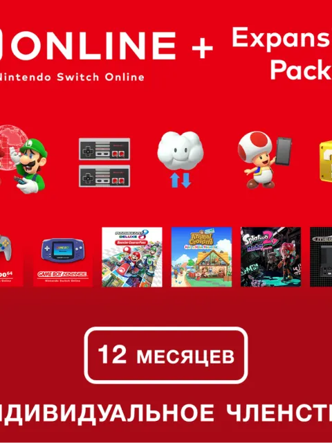 Nintendo Switch Online 12 мес (РФ/МИР) - Online 12 месяцев