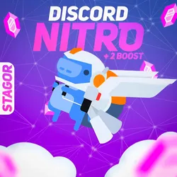 [24/7 АВТО] Discord Nitro Full 1 месяц + 2 буста | Gift
