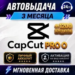 24/7 CapCut Pro 3 Месяца — Личный Аккаунт / На Ваш Email