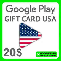 Google Play Gift Card 20$ USD USA АВТО ВЫДАЧА 24/7