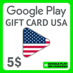 Google Play Gift Card 5$ USD USA АВТО ВЫДАЧА 24/7