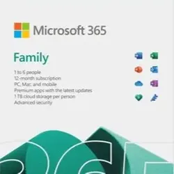 Microsoft Office 365 для Cемьи (12 месяцев)