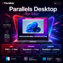 Parallels Desktop 26 PRO ключ активации 1 год