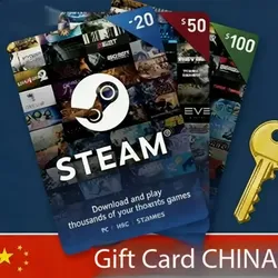 Подарочные карты Steam из Китая | Подарочные коды Steam из Китая