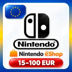 24/7 Nintendo ESHOP КАРТА 15-100 EUR Европа АВТО