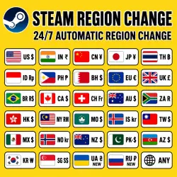 Смена региона Steam CDK 24/7: США UK EU Китай Индия Япония Бразилия Канада Азия NZ HK | все регионы