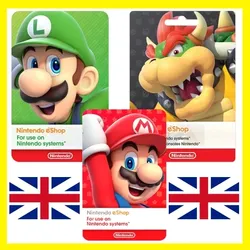 ВСЕ КАРТЫ Nintendo eShop Gift Card 15-150 GBP(UK)